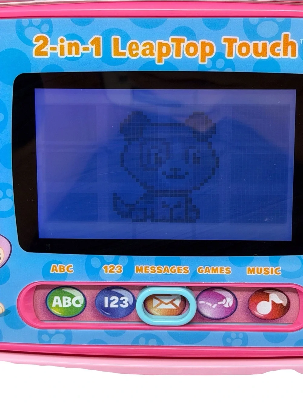 Leap Frog 2 in 1 Leaptop Touch Learning Educational  Kids Toy Pink Laptop EUC